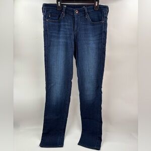 AG Adriano‎ Goldschmied 28 The Stilt Cigarette Skinny Blue Rayon Jeans